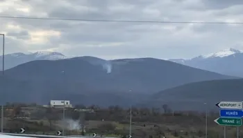 Zjarri përfshin masivin pyjor në Kukës, zjarrfikësit në terren për shuarjen e flakëve