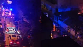 Zjarri përfshin një shtëpi mes pallateve në Durrës, panik në zonë