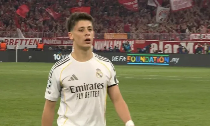 45′ e para: “Spektakël” në “Allianz Arena”. Arda Guler i jashtëzakonshëm, mungon goli në “Emirates” (video)