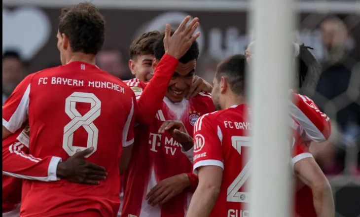 Bayern e mbyll pjesën e parë në avantazh ndaj St.Pauli, vendos goli i Musiala (video)