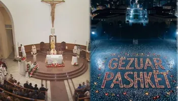 Besimtarët katolikë kremtojnë Pashkën me lutje për paqe dhe dashuri