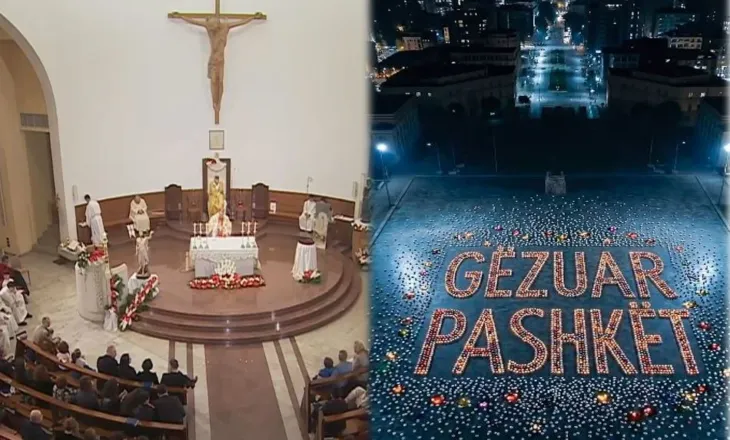 Besimtarët katolikë kremtojnë Pashkën me lutje për paqe dhe dashuri