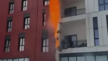 Del video, ja si nisi zjarri në pallatin që u “përpi” nga flakët pranë QSUT-së