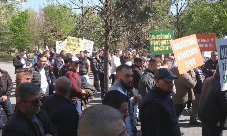 “Duam naftë pa taksa”, fermerët dhe blegtorët protestojnë te Ministria e Bujqësisë