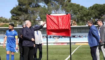Duka inaguron tribunën e re moderne në stadiumin e Vorës, ne ceremoni marrin pjesë edhe Kryetari i Bashkisë dhe Ministri Turizmit, Kulturës dhe Sportit (foto)