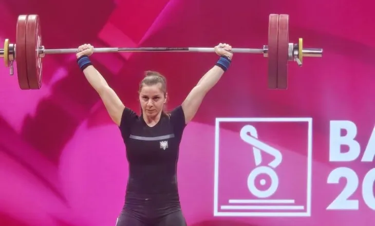 Enklileda Carja renditet në vendin e katërt në Europianin e shtangës në stilin e shkëputjes