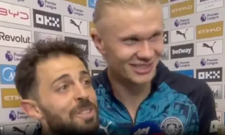 Haaland, çfarë gafe dhe sikleti “live” në TV: Bernardo Silva si ai… dreqi Cannavaro