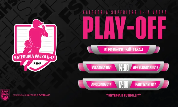 Kategoria Superiore U-17, mësohen çiftet e play-offit
