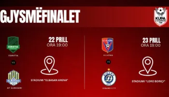 Kupa e Shqipërisë: Gjysmëfinalet e kthimit premtojnë spektakël. Ja kalendari