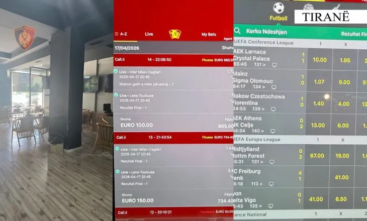 Lojëra fati në lokalin në Tiranë, në pranga pronari dhe kamarieri