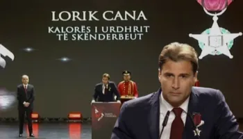 Lorik Cana dekorohet me titullin “Kalorës i urdhrit të Skënderbeut”
