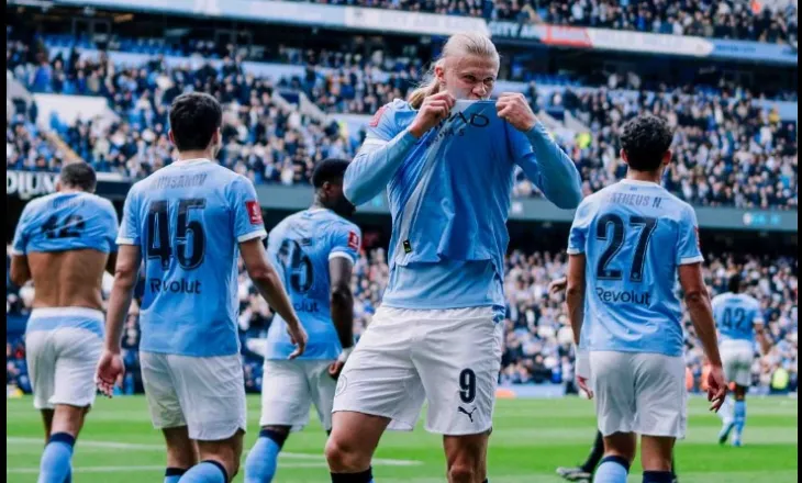 Man. City shkatërron Liverpool-in dhe shkon në gjysmëfinalen e FA Cup. Dopietë e Haaland (video)