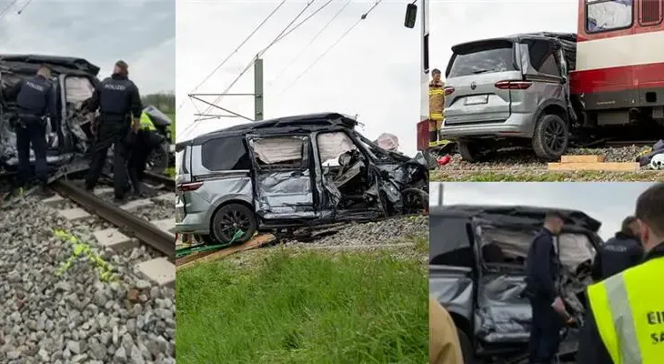 Manninger humbi jetën, pamje tronditëse nga aksidenti. Treni i shkatërroi makinën në kalimin hekurudhor