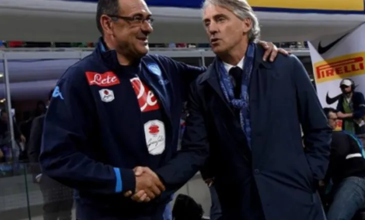 Napoli, Plani B i De Laurentiis, Sarri ose Mancini në pankinë nëse largohet Conte