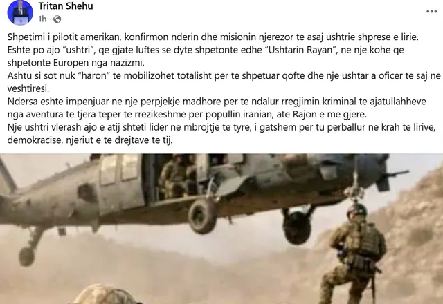 Nga Tirana në Teheran, Tritan Shehut i “ngec” kilometri i fundit në komente