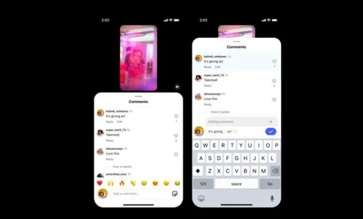 Një mundësi për të ndryshuar mendje, Instagram lejon redaktimin e komenteve