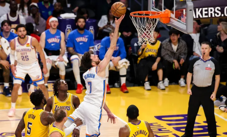 Oklahoma mund Lakers, fitore për Clippers, Houston dhe Golden State, Boston shpreson për kreun në Lindje