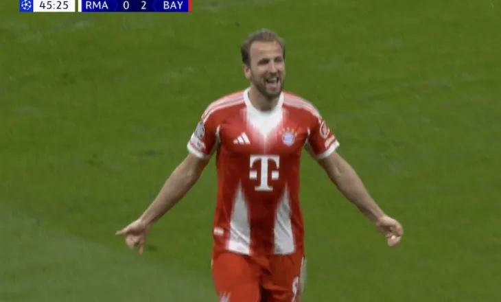 Pjesa e dytë nis direkt me gol në “Bernabeu”, Bayern shënon pa filluar mirë ndeshja (video)