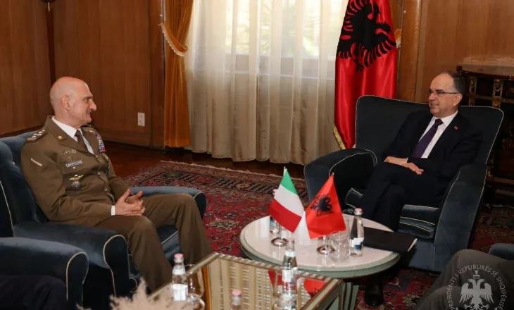 Presidenti Begaj pret Gjeneralin italian: Partneritet strategjik në mbrojtje dhe siguri