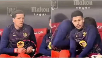 Szczęsny fshihet në stol dhe i kërkon Bardghji ta mbulojë, më pas thith nikotinë…