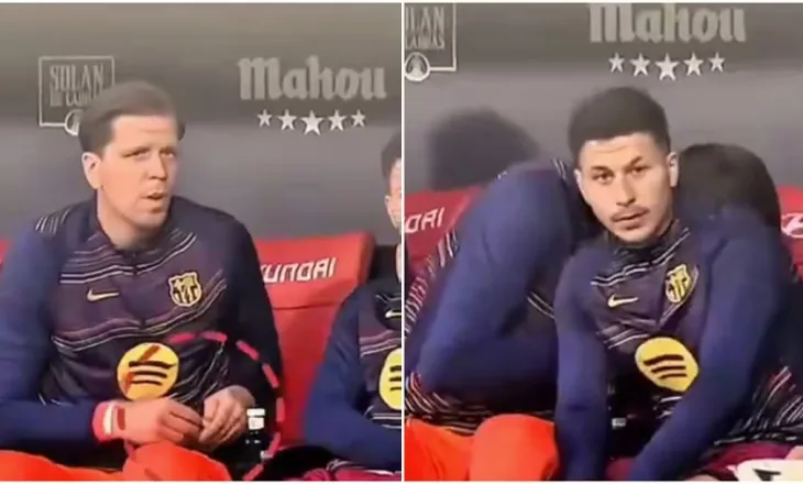 Szczęsny fshihet në stol dhe i kërkon Bardghji ta mbulojë, më pas thith nikotinë…