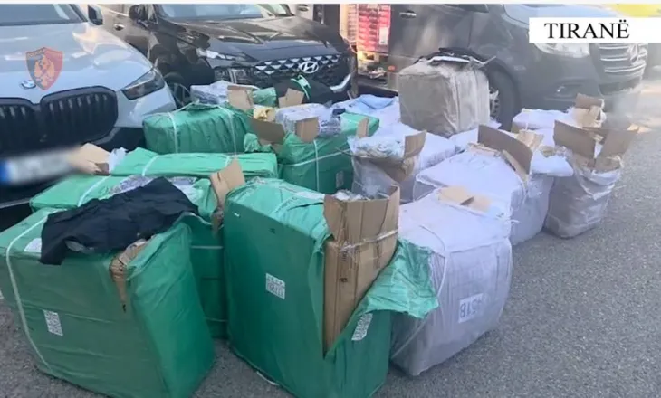 Transportonte 19 thasë me veshje kontrabandë, arrestohet i riu në Tiranë