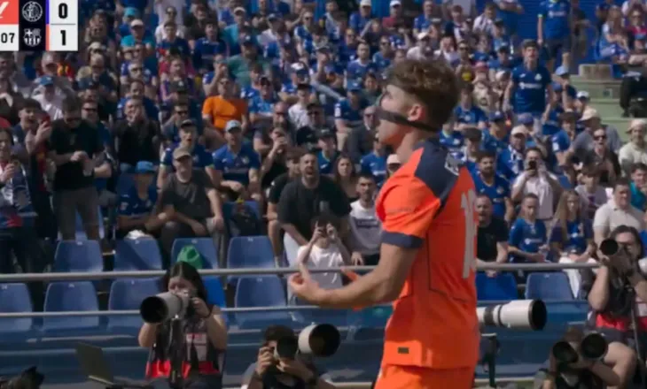 Vendos goli i Fermin Lopez, Barcelona e mbyll në avantazh pjesën e parë në transfertën delikate ndaj Getafe (video)