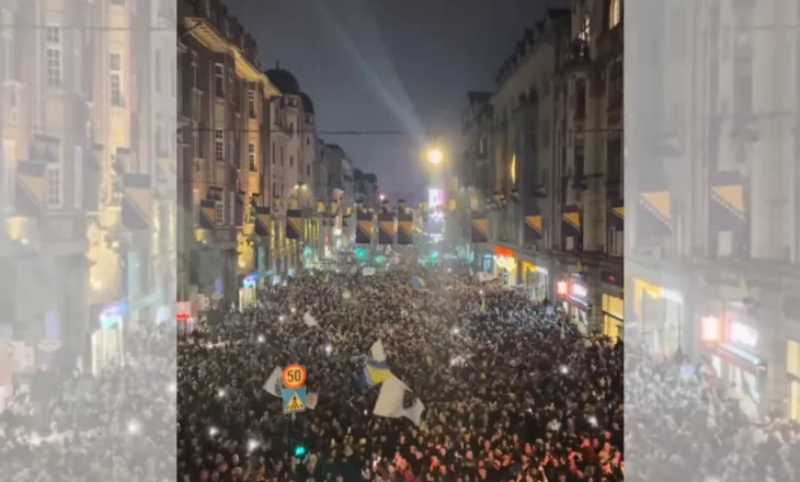 Video/ Pamje mbresëlënëse, shihni festën e çmendur në Sarajevë pas kualifikimit historik të Bosnjës kundër Italisë
