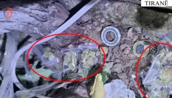 Zbulohen 258 doza kokainë dhe 8 hashash në Tiranë, në pranga 2 persona