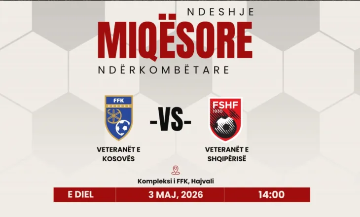 10-vjetori i pranimit të Kosovës në UEFA, ndeshje vëllazërore mes veteranëve të Shqipërisë dhe dardanëve