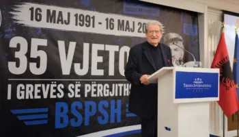 35-vjetori i grevës së BSPSH/ Berisha: Sindikatat u bënë mburoja më e fuqishme e pluralizmit