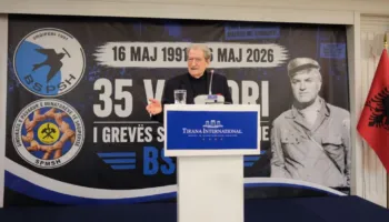 35-vjetori i Grevës së BSPSH, Berisha: Sindikatat u bënë mburoja më e fuqishme e pluralizmit