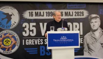35-vjetori i grevës së BSPSH/ Berisha: Sindikatat u bënë mburoja më e fuqishme e pluralizmit!