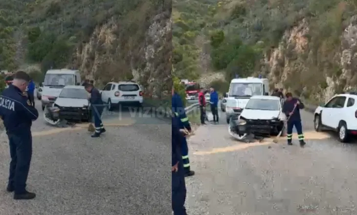 Aksident në aksin Himarë-Borsh, makina përplaset me bordurën, plagosen 2 vajza