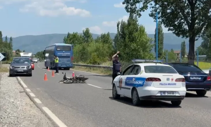 Aksident në aksin Lezhë–Shkodër, plagoset drejtuesi i motorit
