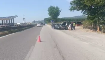 Aksident në aksin Lushnje-Fier, ‘Audi’ del nga rruga dhe përplaset me pemën, plagoset një 65-vjeçare