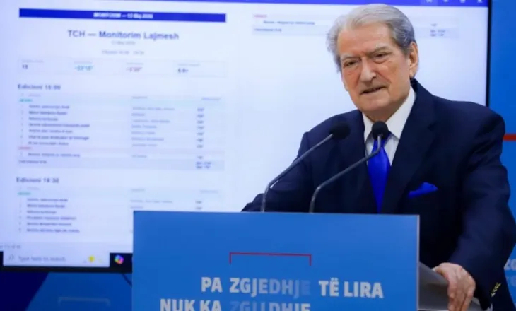 Berisha demaskon mediat kombëtare: Qeveria merr dhjetëfishin e kohës televizive në krahasim me opozitën!