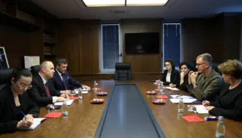 Delegacioni i BE në Shqipëri viziton ambientet e rikonstruktuara në GJKKO, Gonzato: Përmirësimi i standardeve të infrastrukturës gjyqësore, prioritet në të gjithë vendin