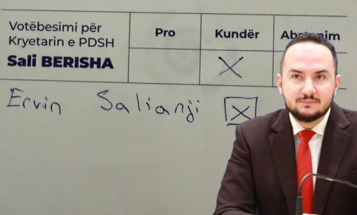 “Demokratët bojkotuan Berishën”, Salianji publikon fletët ku disa nga anëtarët e partisë kanë votuar për të