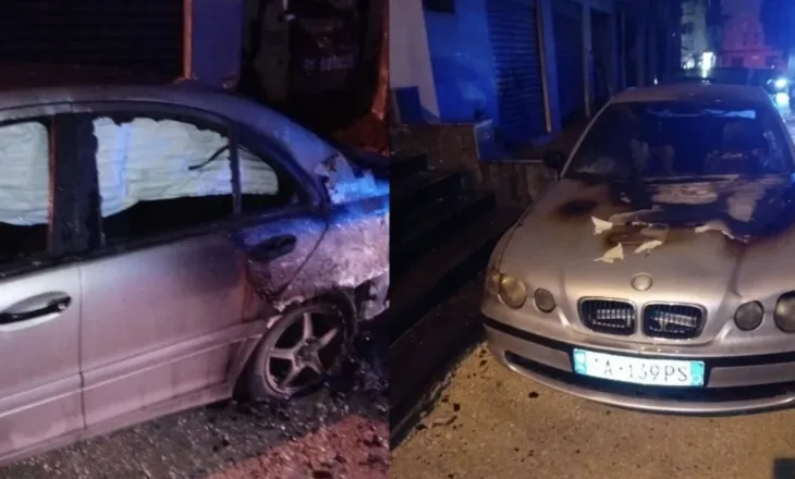 Digjen 3 automjete në Tiranë