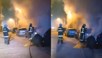 Digjen 3 makina në Tiranë, dyshohet për zjarrvënie të qëllimshme