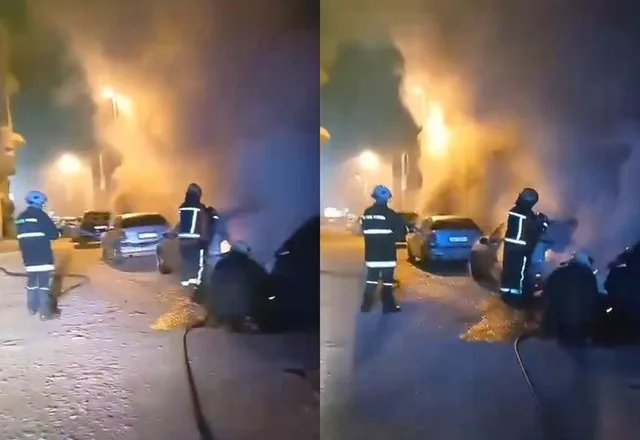 Digjen 3 makina në Tiranë, dyshohet për zjarrvënie të qëllimshme