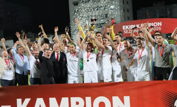 Egnatia shpallet kampion për të tretin vit rresht, presidenti Duka i dorëzon trofeun