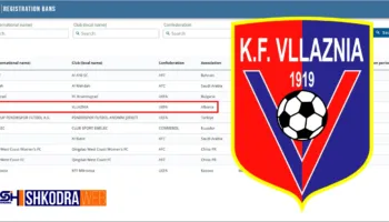FIFA tjetër “shuplakë” Vllaznisë, i bllokon sërish merkaton pasi nuk shleu detyrimet për gjyqet e humbura…