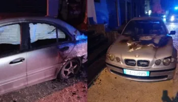 Foto/ Digjen 3 automjete në Tiranë, dyshohet për zjarrvënie të qëllimshme