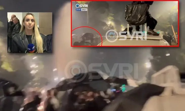 FOTOLAJM/ Terror policor mbi protestën paqësore të opozitës, goditen qytetarët, drejtuesit e PD dhe ekipi i SYRI TV