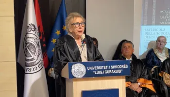 “Honoris Causa” për Lucia Nadin, studiuesja e njohur italiane vlerësohet nga universiteti “Luigj Gurakuqi”