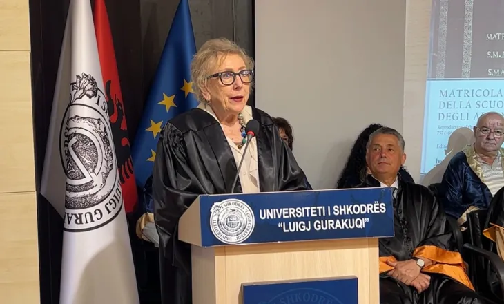 “Honoris Causa” për Lucia Nadin, studiuesja e njohur italiane vlerësohet nga universiteti “Luigj Gurakuqi”
