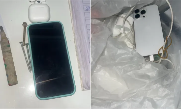 I paraburgosuri kapet me iPhone në ambientet e qelisë, sekuestrohen edhe dy aparate të tjerë telefonikë në IEVP Durrës