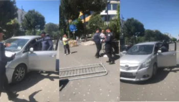 I riu nga Lezha tenton të hyjë me makinë në sheshin “Skënderbej” të mbushur me njerëz, shmanget incidenti i rëndë